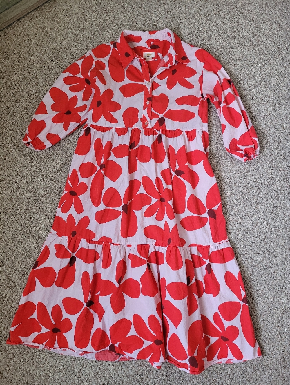 Anthropologie Maeve The Bettina Midi Cotton Dress - Picture 4 of 6